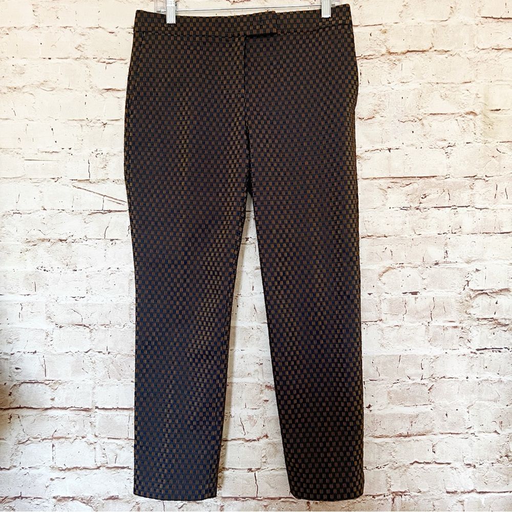 Ann Taylor Devin fit jacquard tapered pants